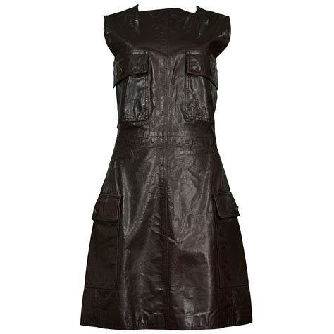 vintage versace leather dress